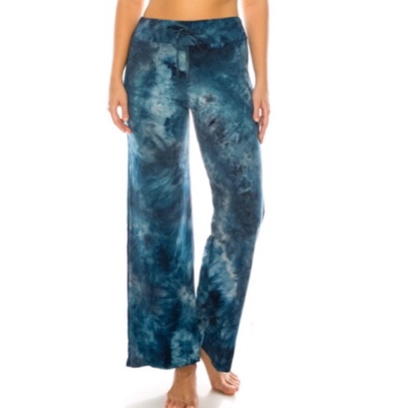 Pants - Blue Tie Dye Pajama Pants NWT